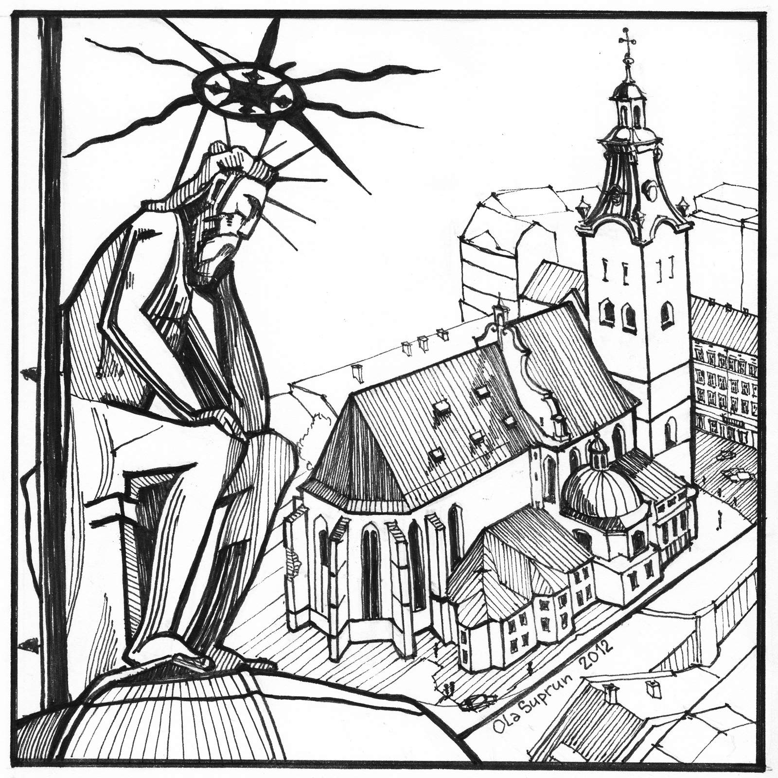 Graphic Lviv series by Ola Suprun